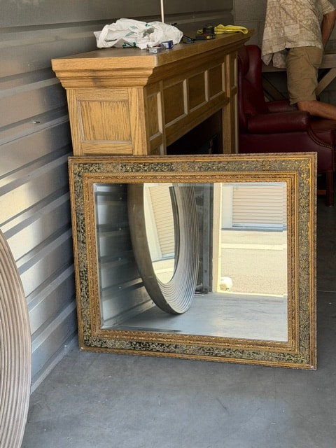 Large Ornate Gold Framed Mirror